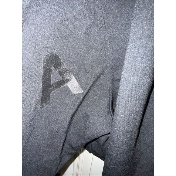 AllSaints London Women's Bubble Hem Oversized Biggy Aster Sweatshirt Black Large - Picture 7 of 8